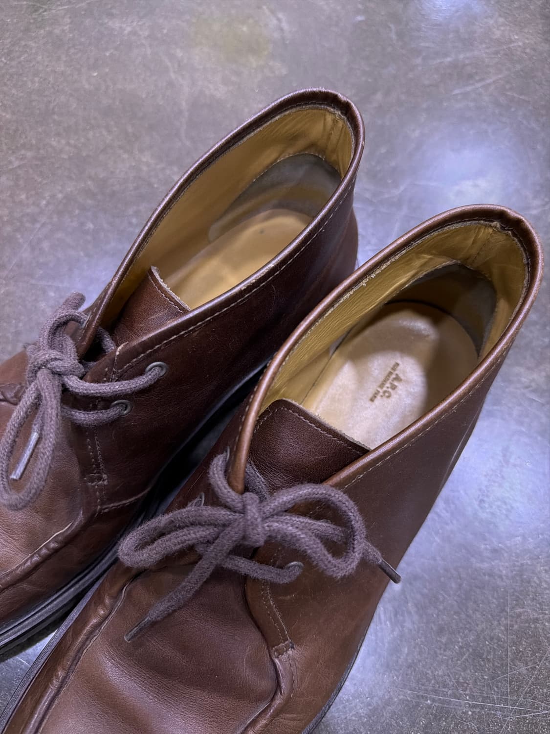 A.P.C. 아페세 에티엔 데저트 레더 부츠 워커 브라운 44 (290) 상품이미지5