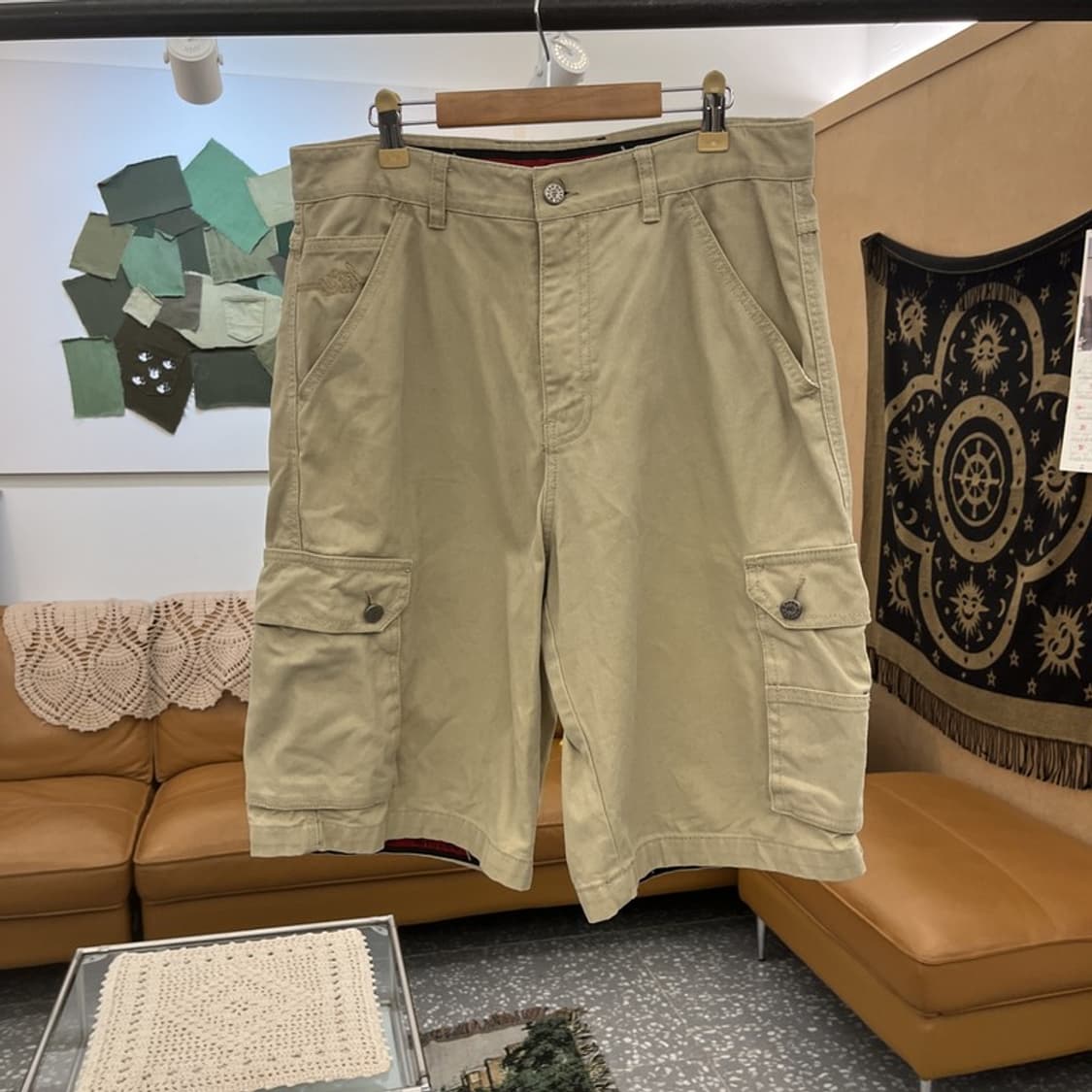 마자플라바 빈티지 빅포켓 오트밀베이지 카고반바지 30인치 C12049 상품이미지3