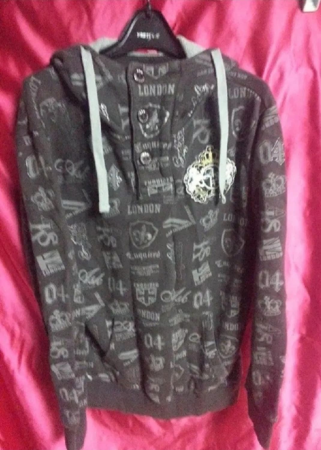 ASK ENQUIRED 남녀공용 기모 반집업 후드 가슴둘레 85-93 상품이미지1