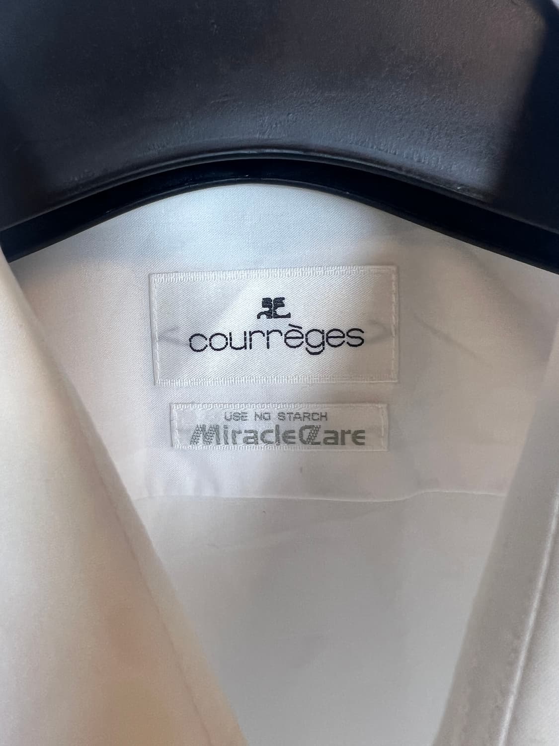 COURREGES 화이트 드레스 셔츠 OS 상품이미지3