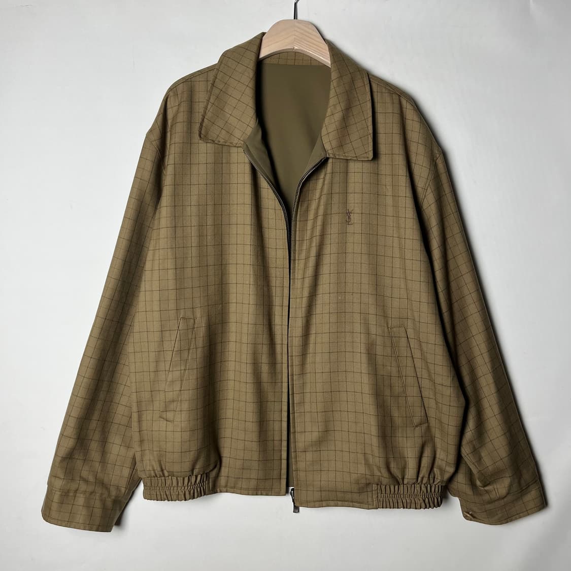 [Yves Saint Laurent] 입생로랑 리버시블 체크 블루종 자켓 상품이미지2