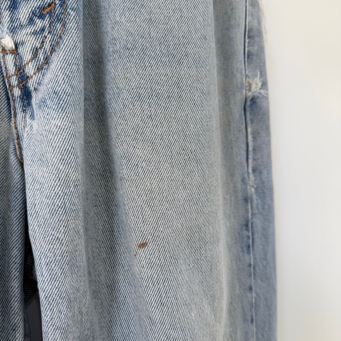 리바이스 Levi’s 빈티지 스트레이트 연청 데님 팬츠 찢청 상품이미지7