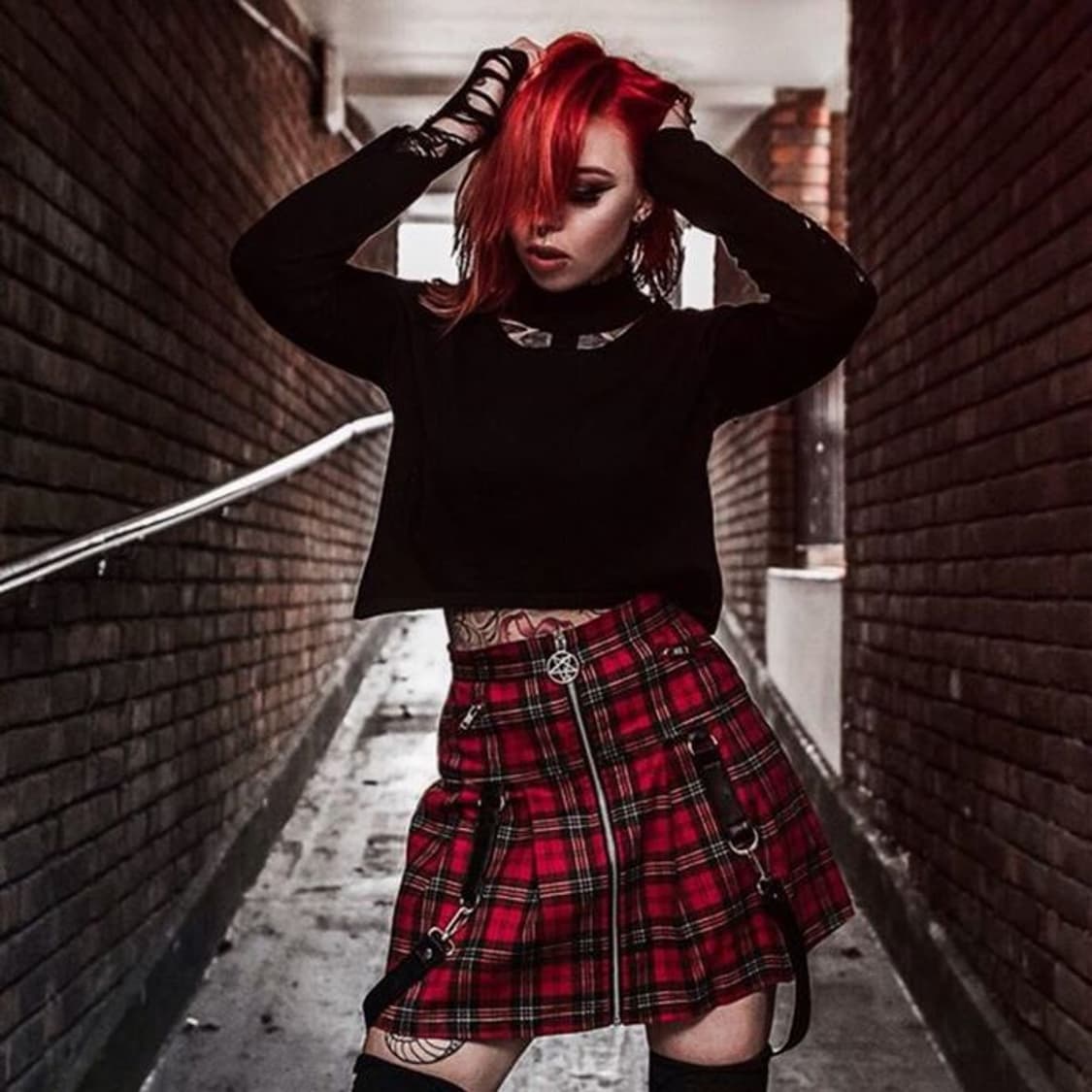 Killstar 스트랩 스커트 M 상품이미지1