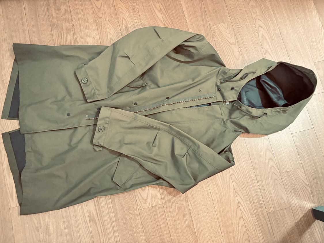 상태최상 유니클로 오버핏 블럭테크 피쉬테일 야상 웨더코트 여L 남m 상품이미지2