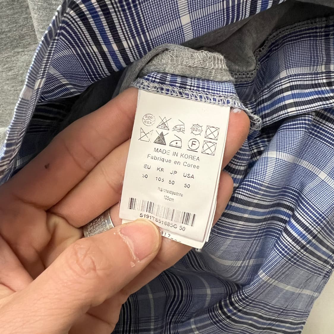 솔리드옴므 셔츠 레이어드 반팔티 105 상품이미지4