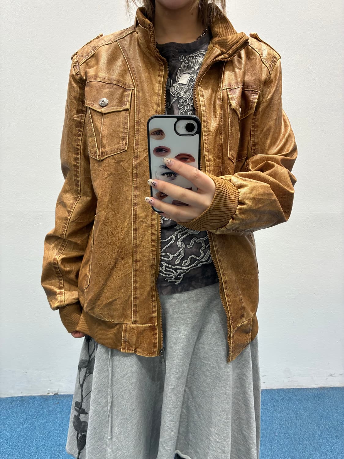 빈티지 레더자켓 상품이미지3