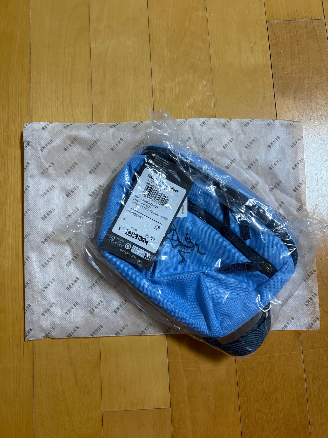 아크테릭스 x 빔즈 맨티스 1 웨이스트팩 글레이셜 나이트스케이프 상품이미지3