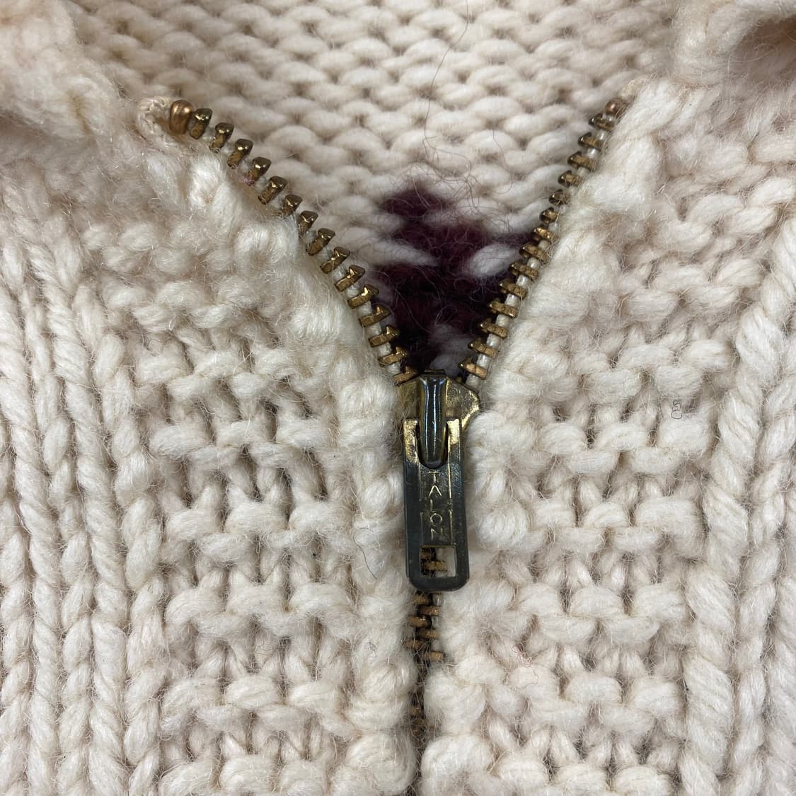 레티포스터 캐나다 헤비울 코위찬 니트 집업 (103) 상품이미지5