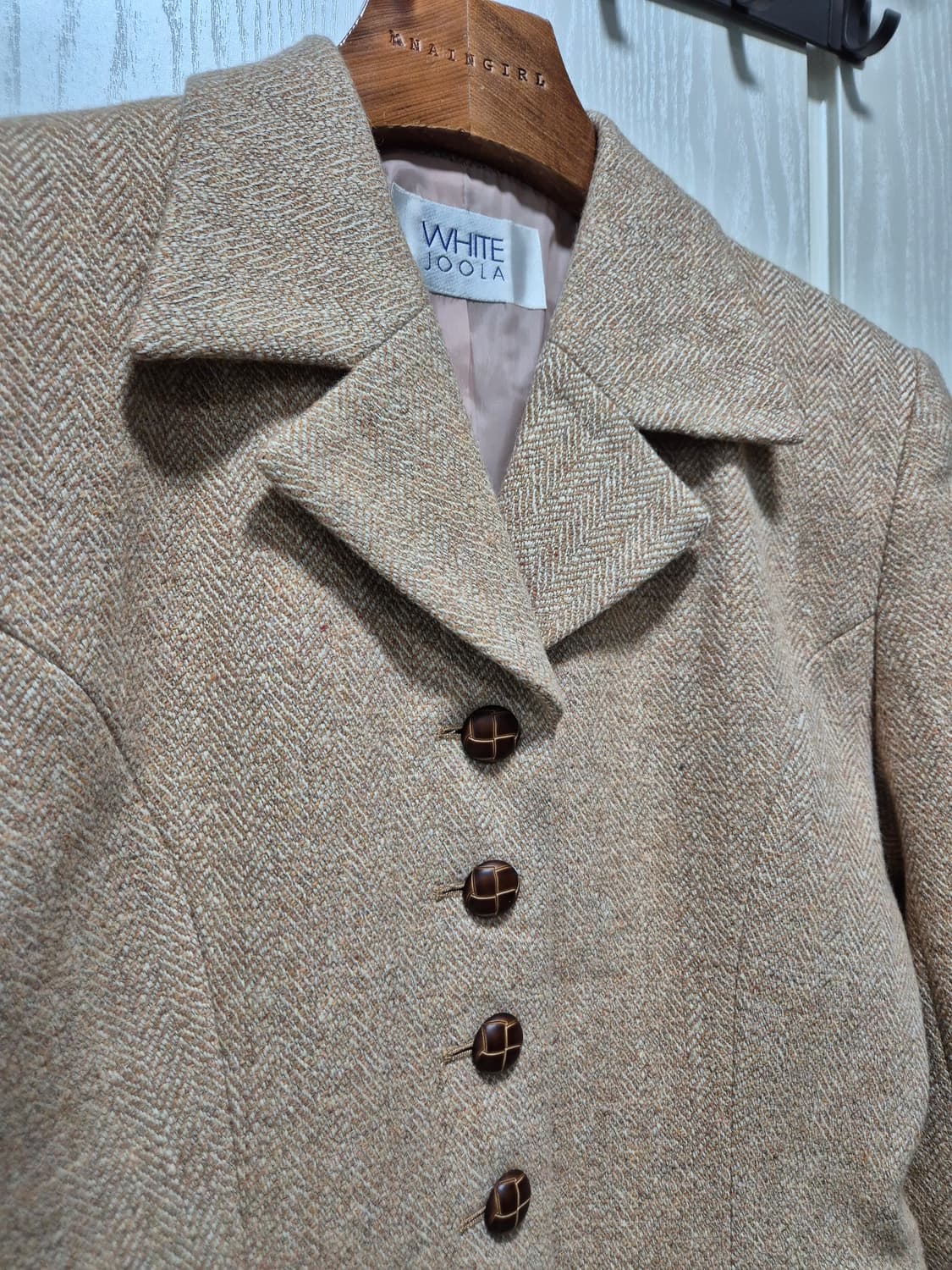 화이트주아 헤링본 자켓 상품이미지2