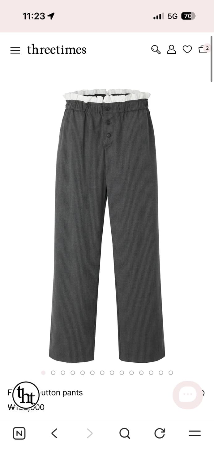 threetimes frankie button pants 상품이미지1