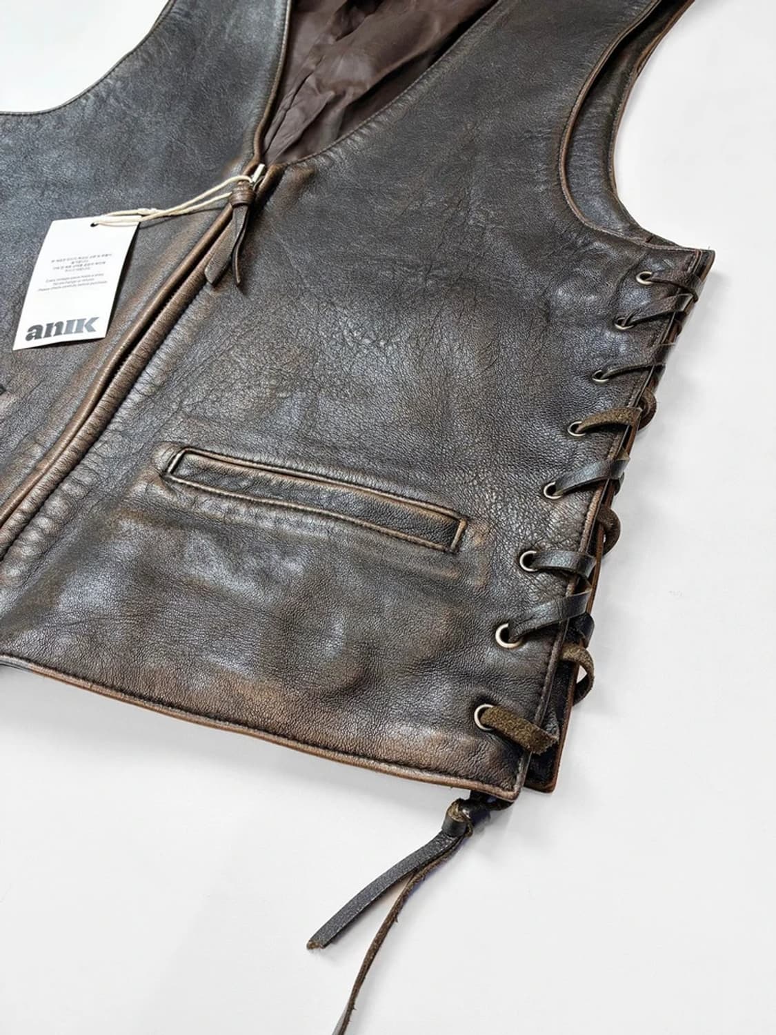 Selectede 90's 소가죽 코르셋 웨스턴 베스트 PN5528 상품이미지3