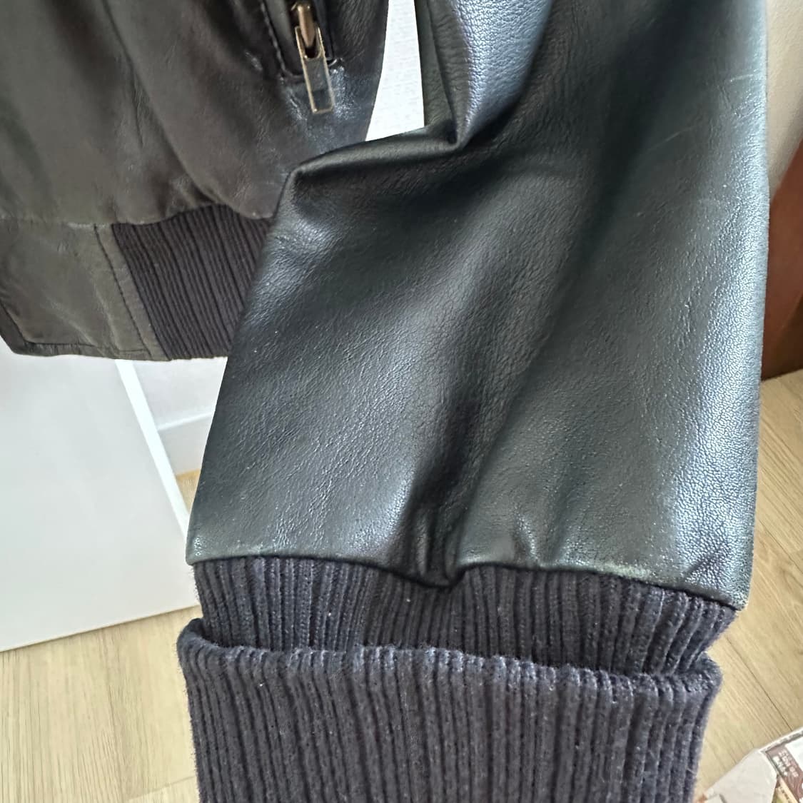 빈티지 갭 레더 자켓 shop502 큐빈티지 와이즈걸 릿킴 블랙업 상품이미지4