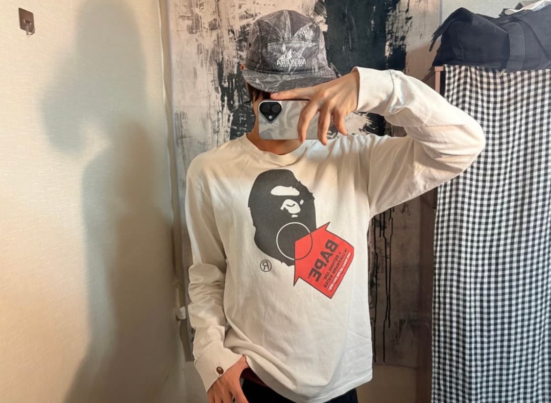 베이프 빈티지 롱슬리브 L 상품이미지1