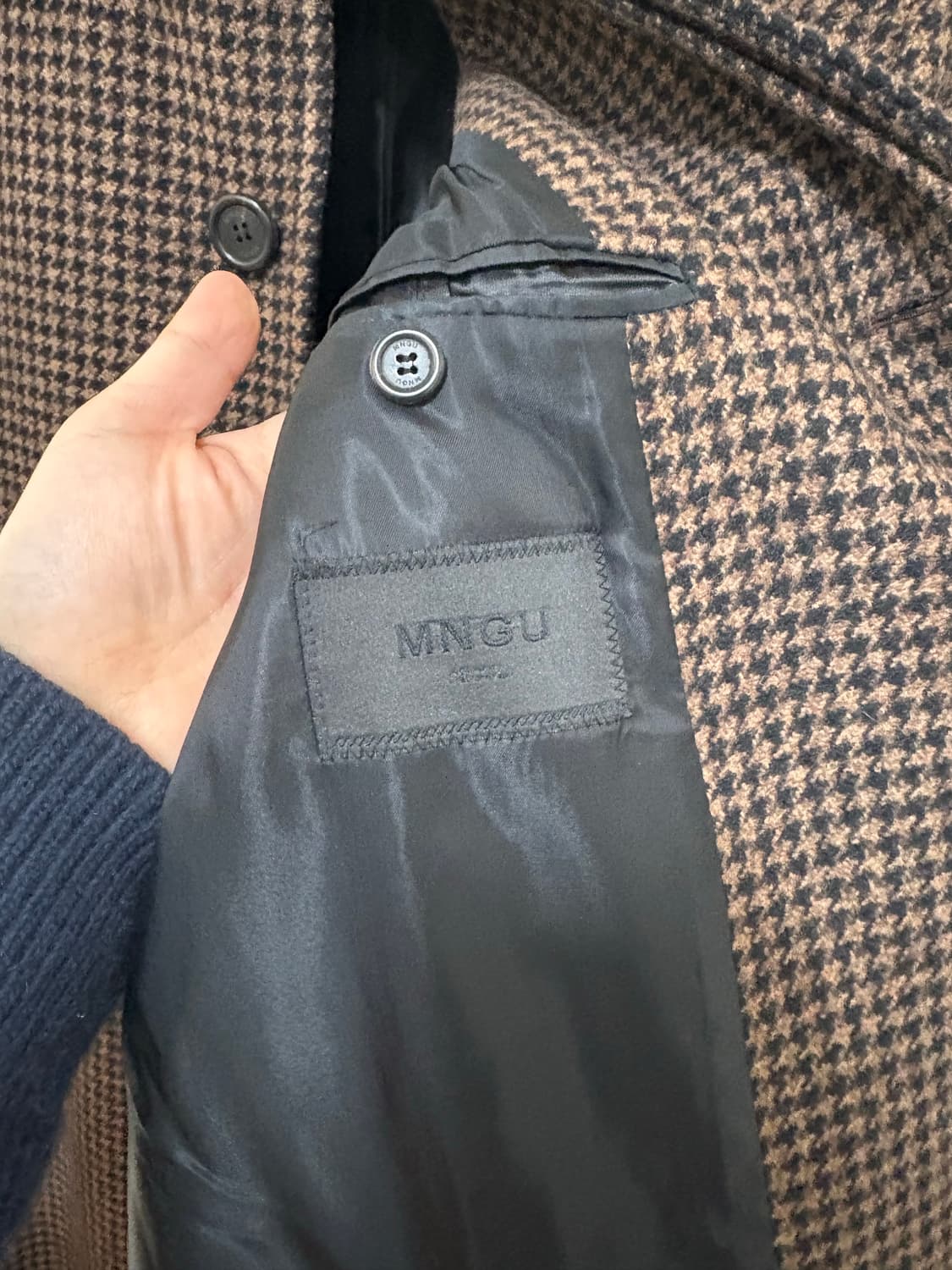 MNGU / 체크 발마칸코트 상품이미지7