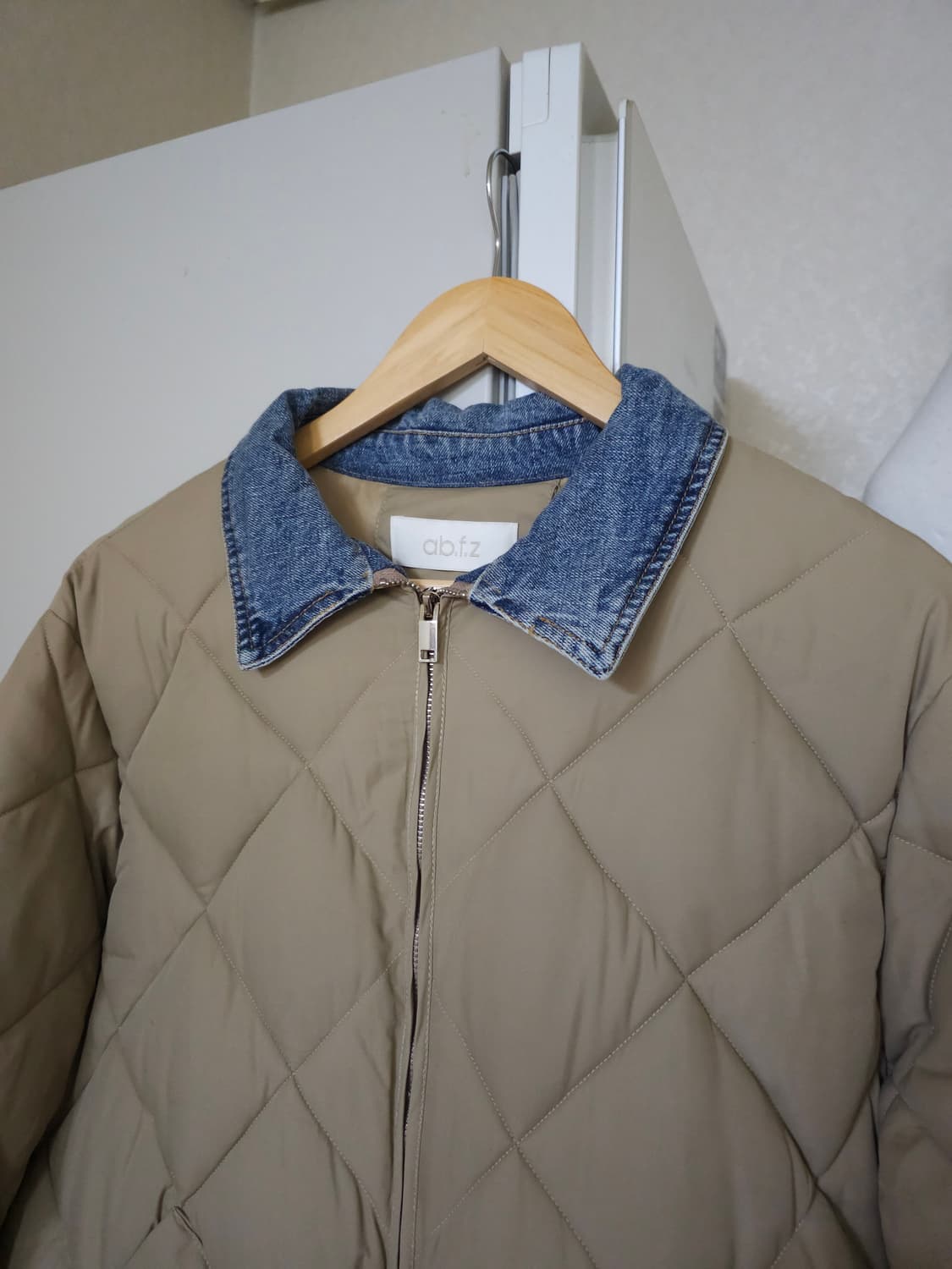 ab.f.z 퀼팅 자켓 데님 카라 상품이미지2