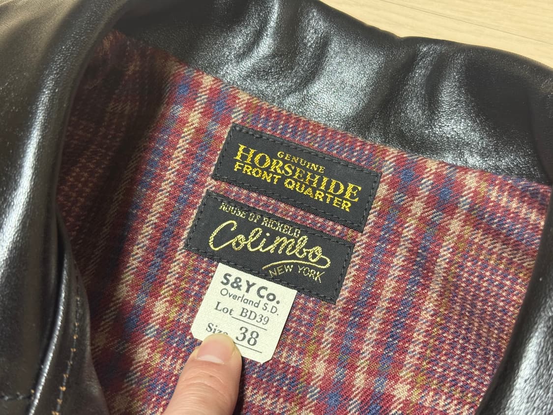 콜림보 핸더슨 디포켓 더블라이더 가죽자켓 38 상품이미지3