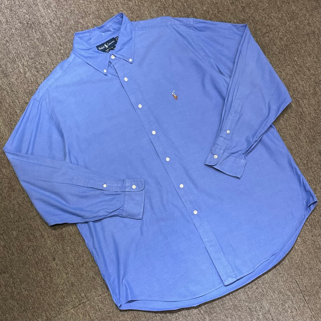 (17 1/2) POLO 폴로 랄프로렌 솔리드 셔츠 야머스핏 상품이미지1