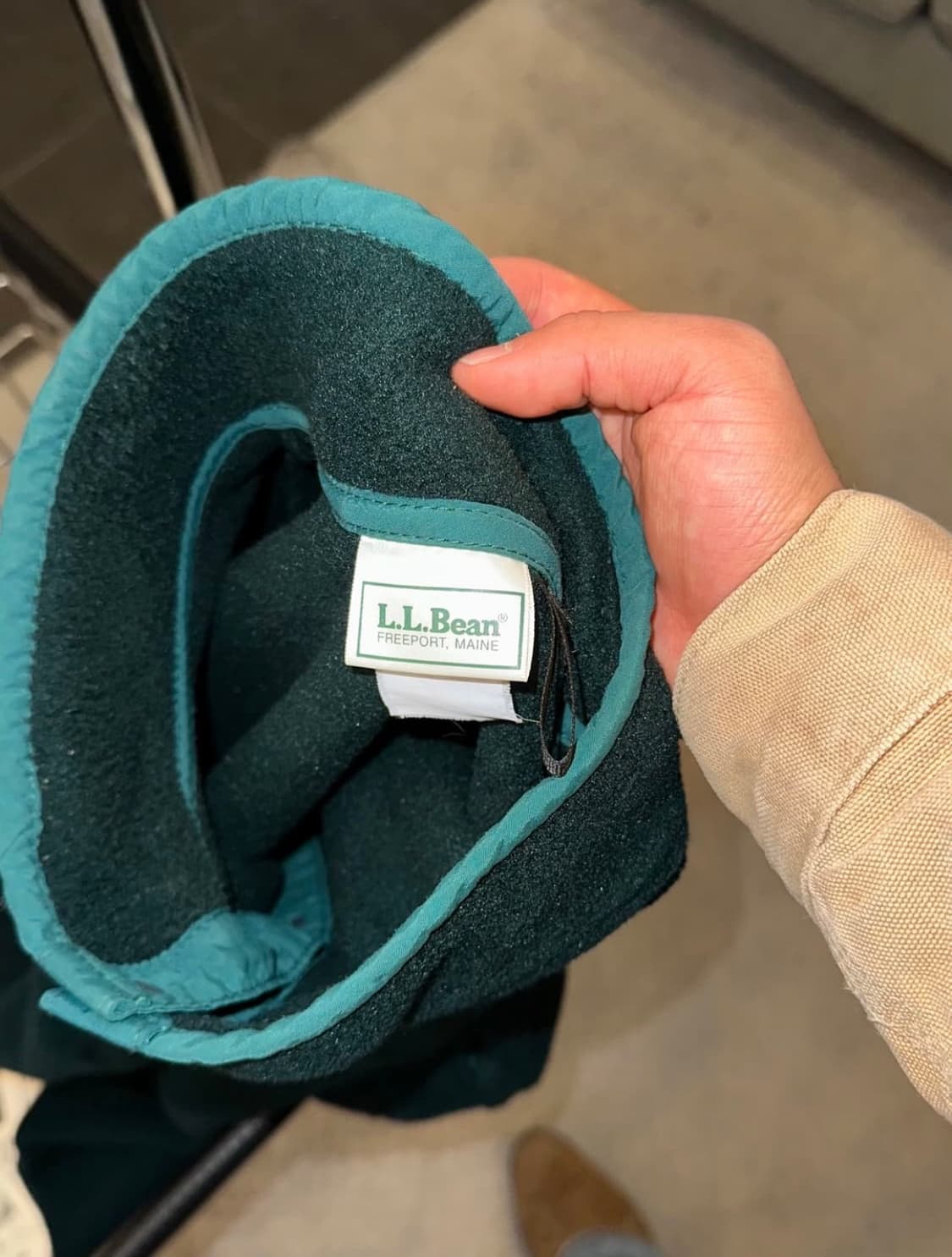 90's LL Bean 4-button green fleecewear 상품이미지5