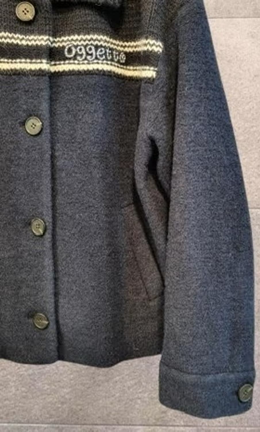 새/공홈판매중) 베네통 루브르 모혼방 자켓  상품이미지6