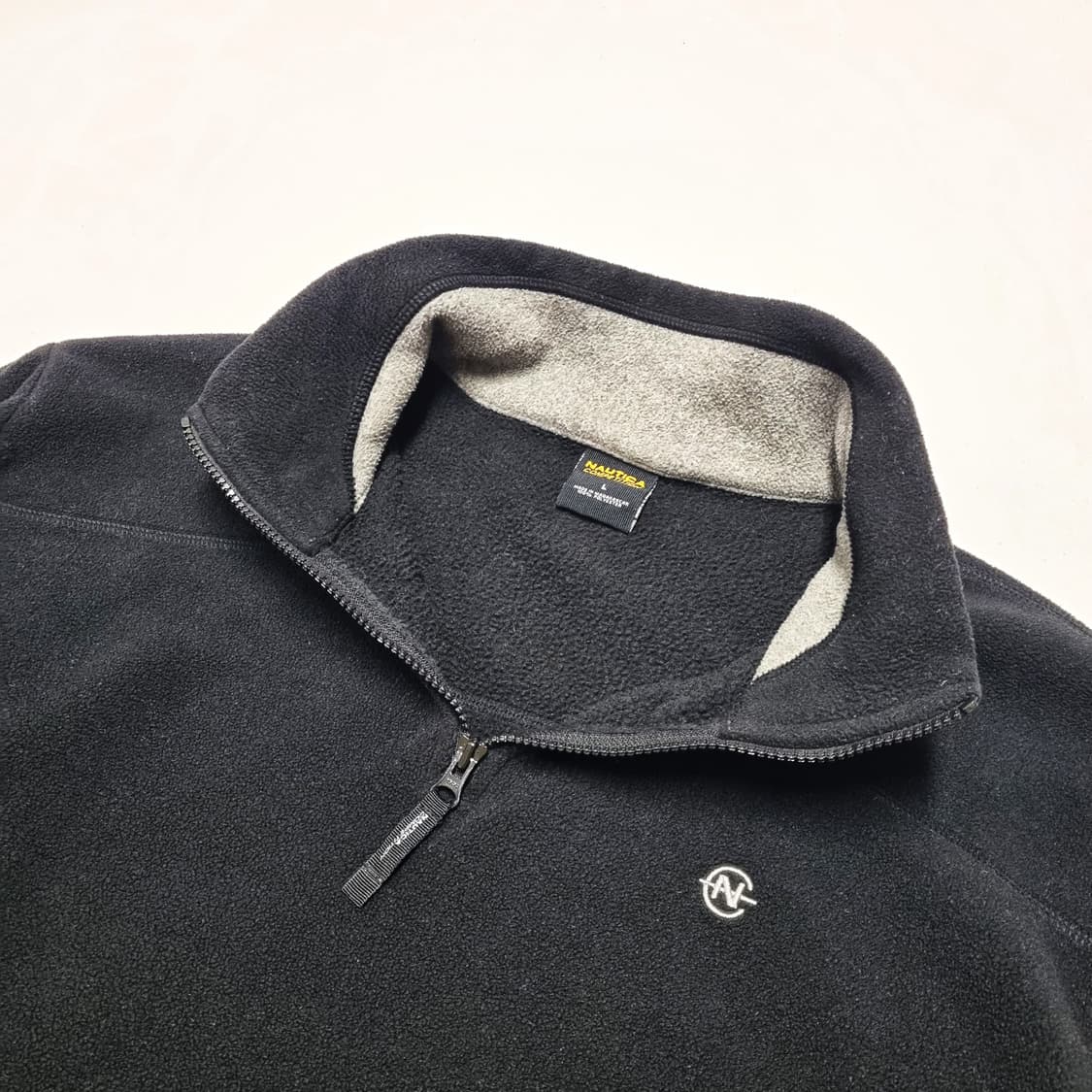 빈티지 NAUTICA 하프집 플리스 블랙 - L 상품이미지4