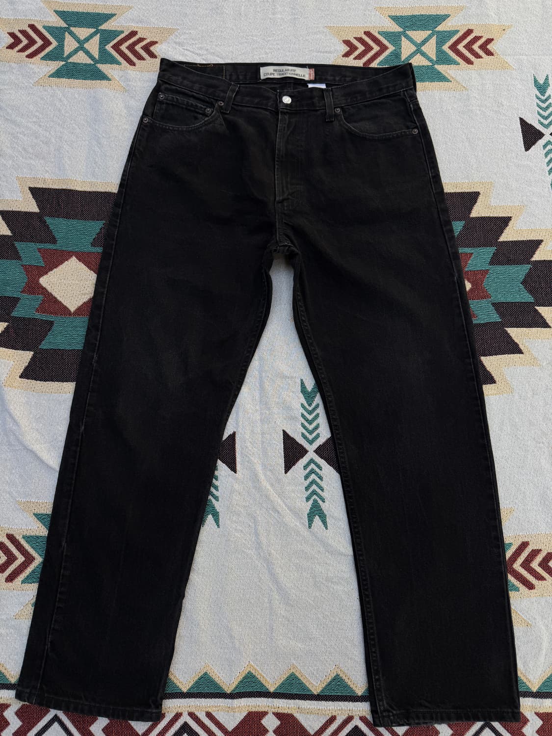 리바이스 505 흑청 36/30 지퍼플라이 상품이미지1