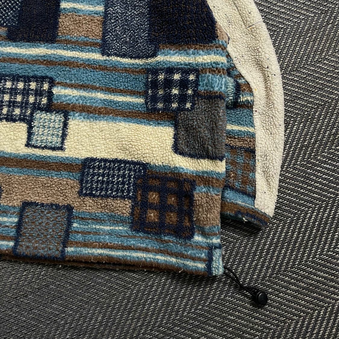 엘레쎄 올드스쿨 빈티지 체크 패턴 집업 플리스 자켓 y 4954 상품이미지3