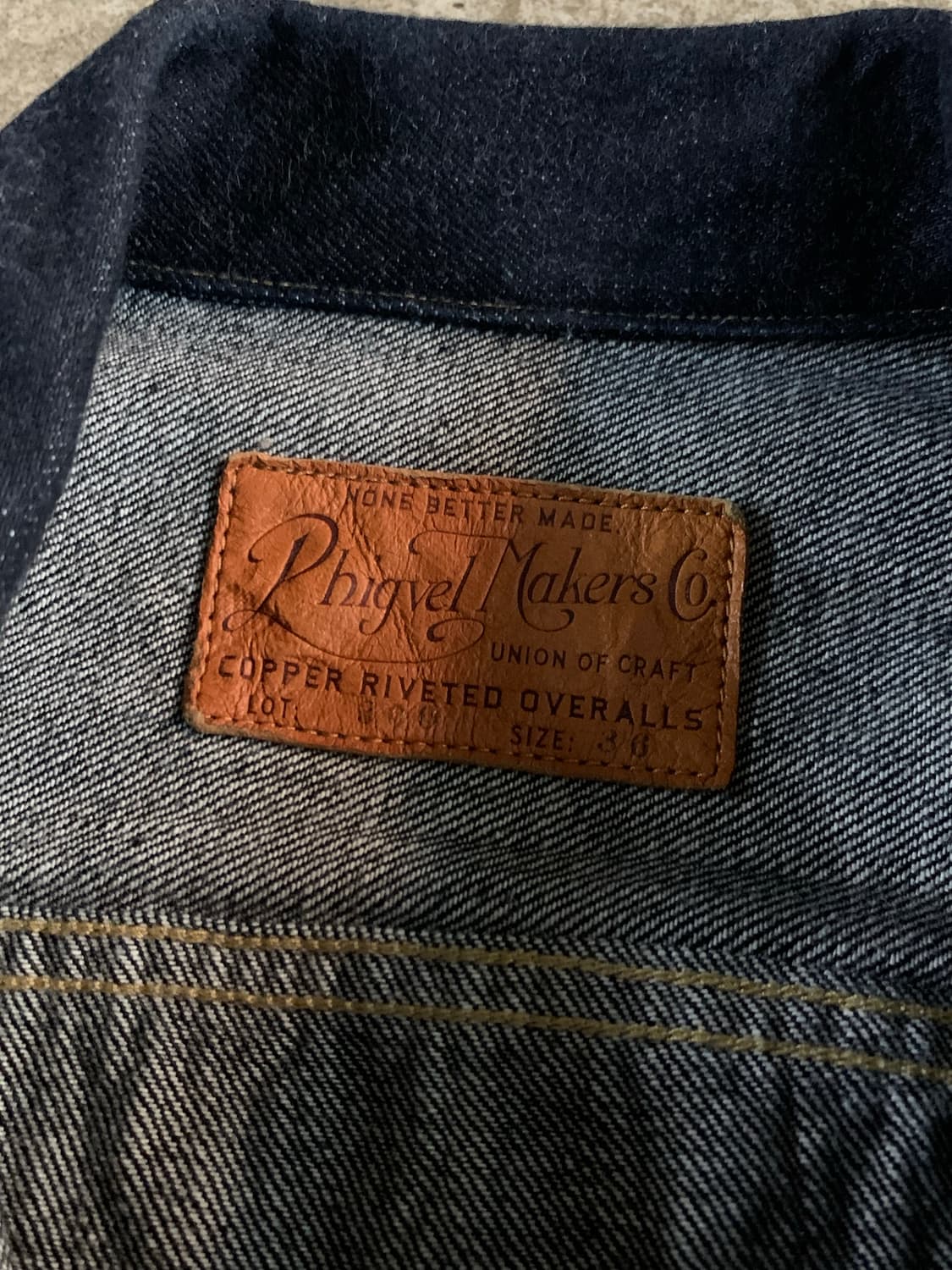 피그벨 메이커스 PM-300 클래식 진 자켓 인디고 상품이미지3