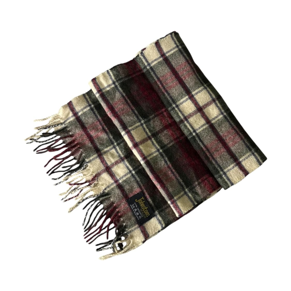 [Johnstons Of Elgin] 캐시미어 100% 체크 머플러 상품이미지1