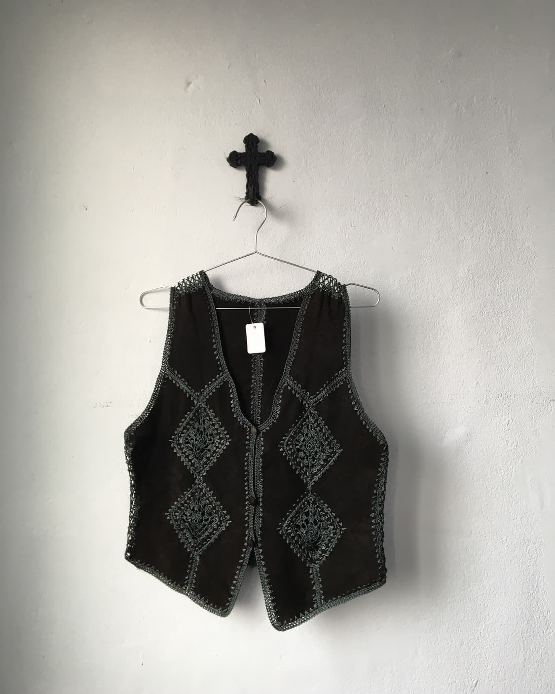 Stitch point suede vest 상품이미지1