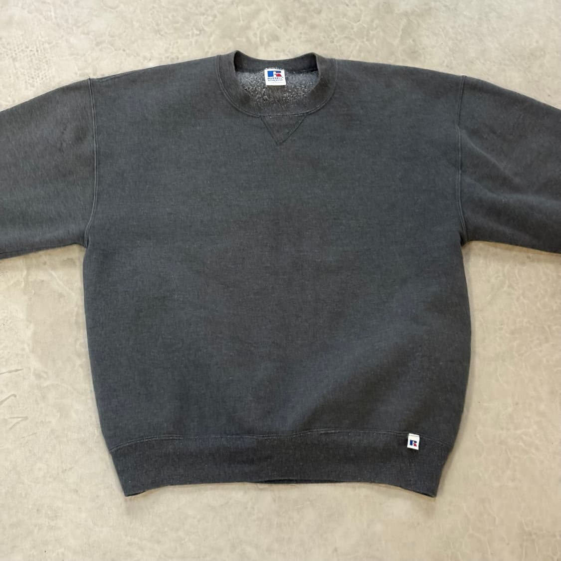 🇺🇸 USA 러셀 빈티지 스웻 맨투맨 90s 그레이 상품이미지1
