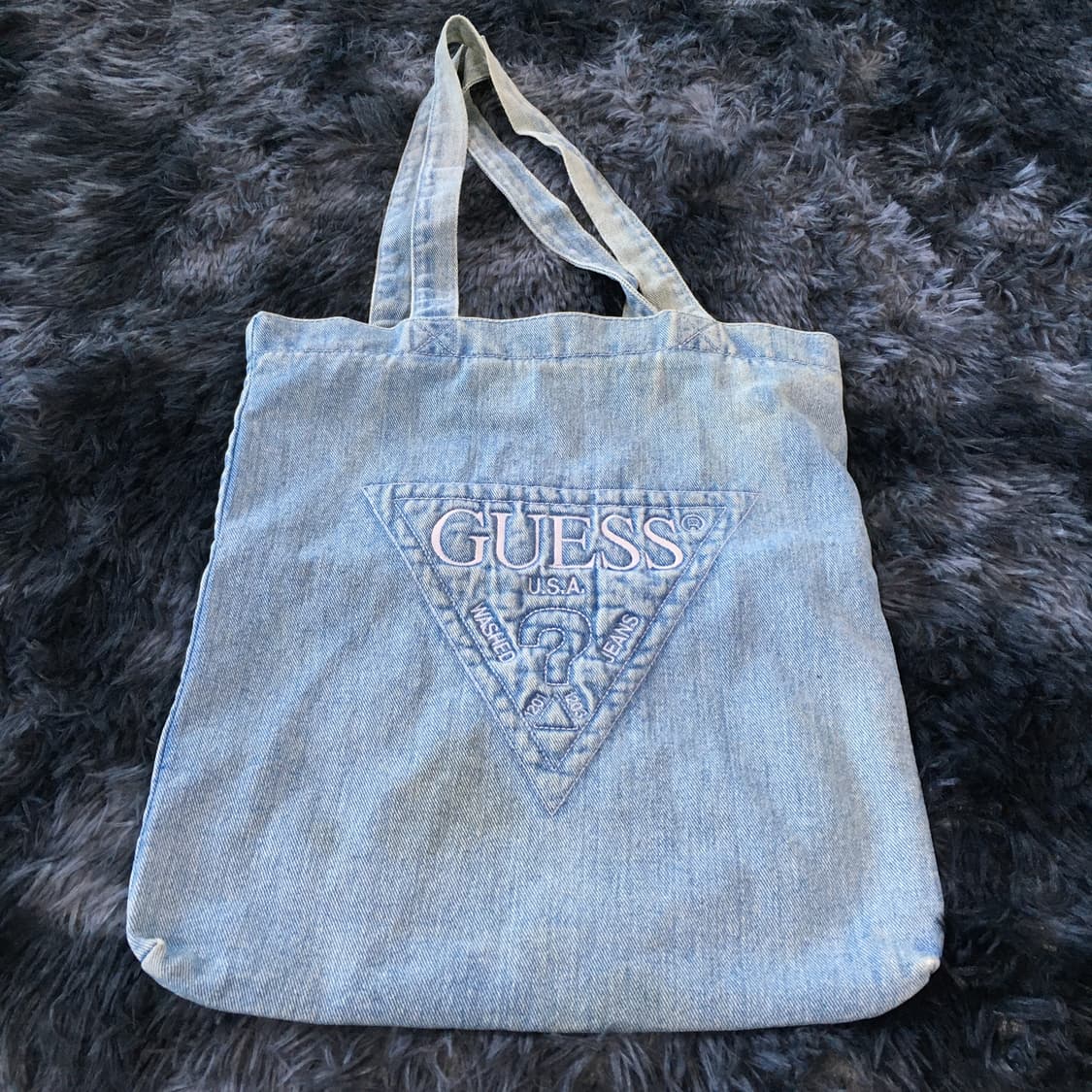 투티/A0 GUESS washed jeans 데님 usa 숄더백 에코백 상품이미지1