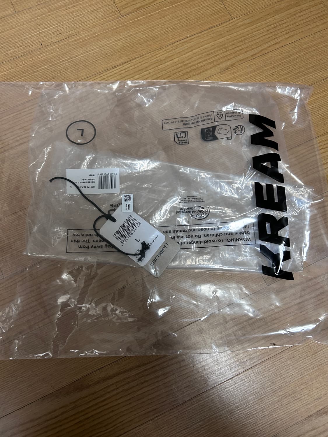 칼하트 WIP 후드 하트 2 하트 스웨트 자켓 블랙 L 상품이미지4