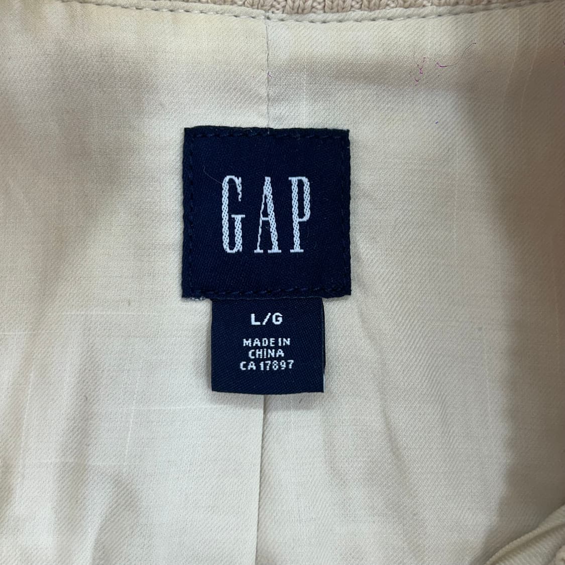 Gap 갭 아이보리 사이드 포켓 코튼 집업 자켓 상품이미지6