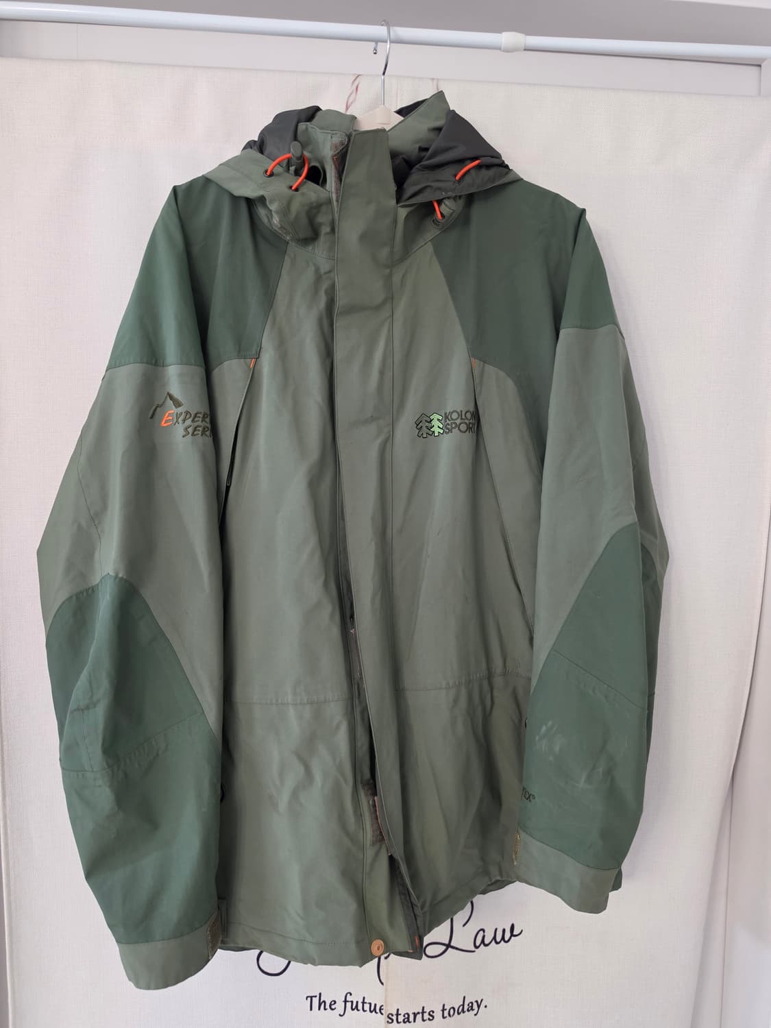 코오롱 스포츠 그린색 고어텍스 바람막이 자켓 상품이미지1