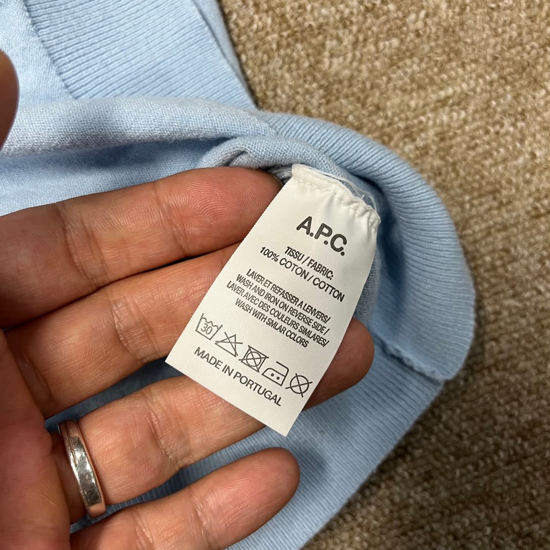 아페쎄 반파 니트 가디건 상품이미지5