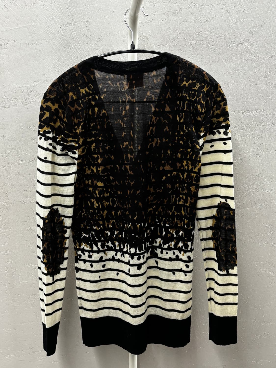 토리버치 레오파드 스트라이프 가디건 S 상품이미지6