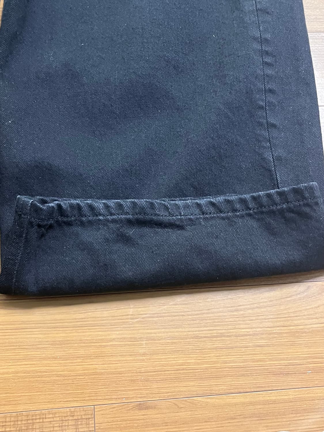 wide curve jeans jet black 2size 상품이미지5