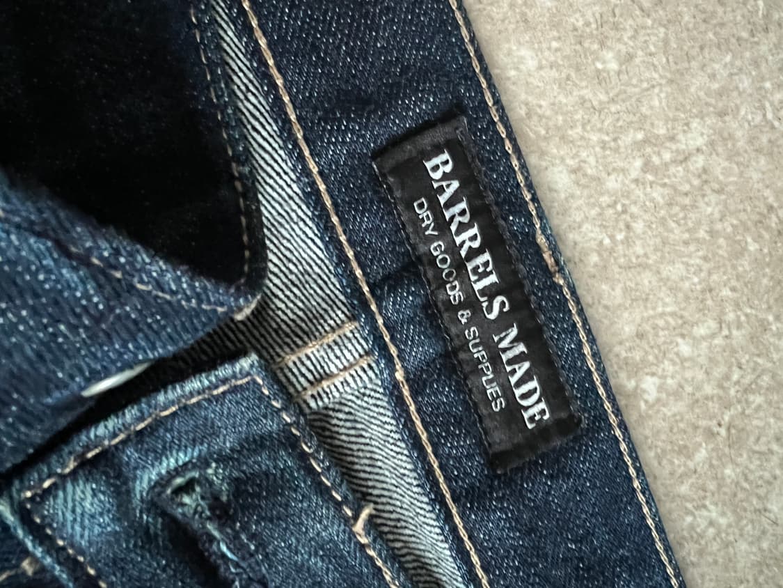 34 x 32 생지 raw 데님 팬츠 상품이미지3