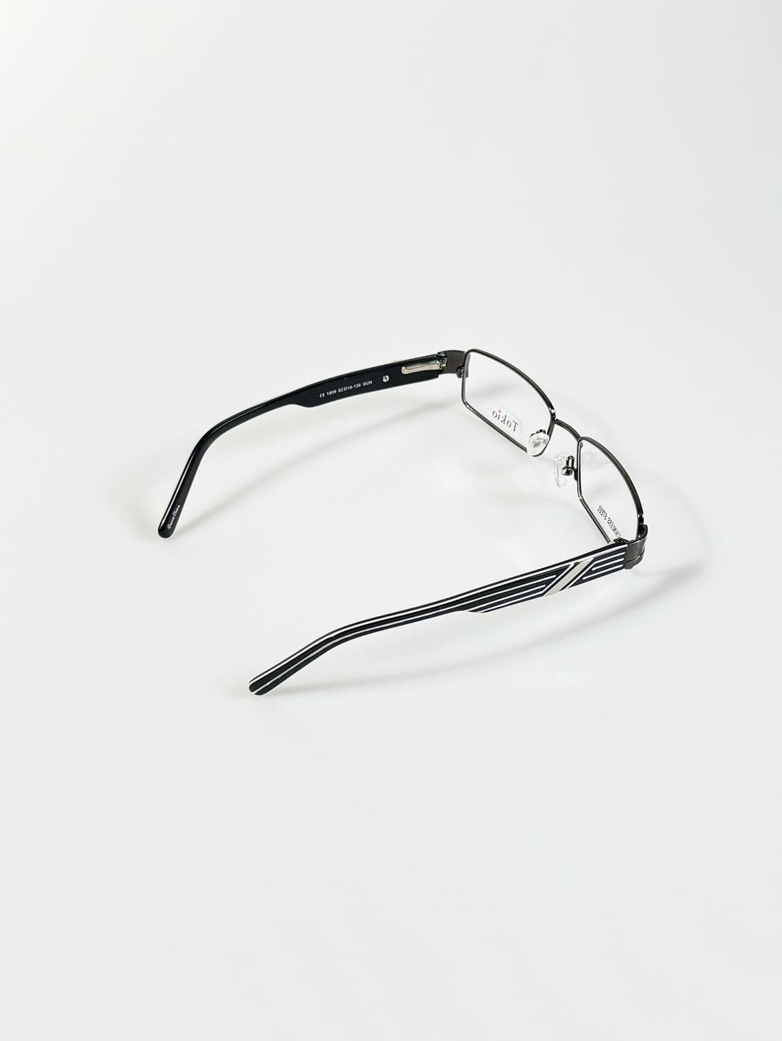 90s TOKIO 건메탈 슬림 스퀘어 빈티지 안경 상품이미지5