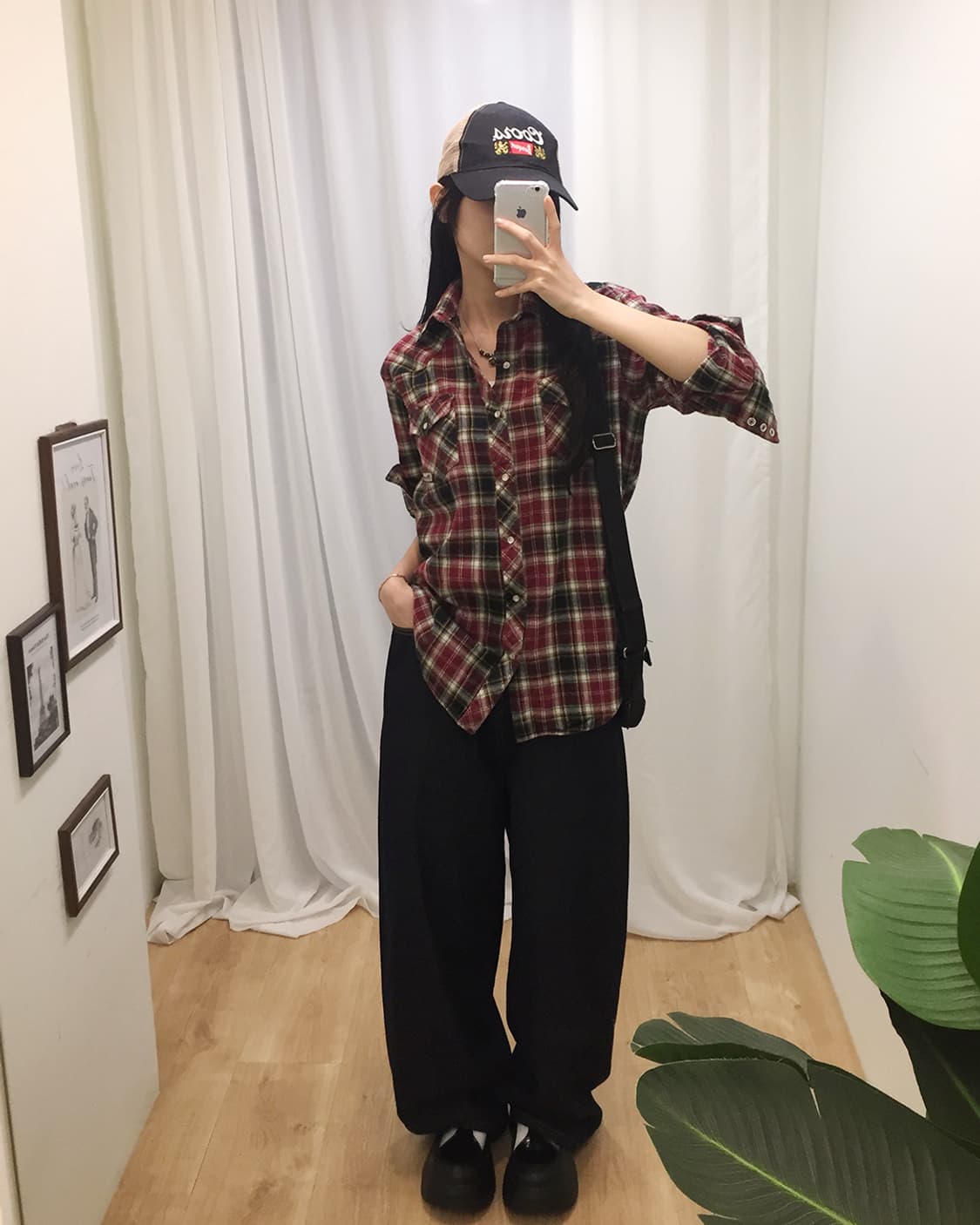 Women Wrangler Check Shirt 100 상품이미지2