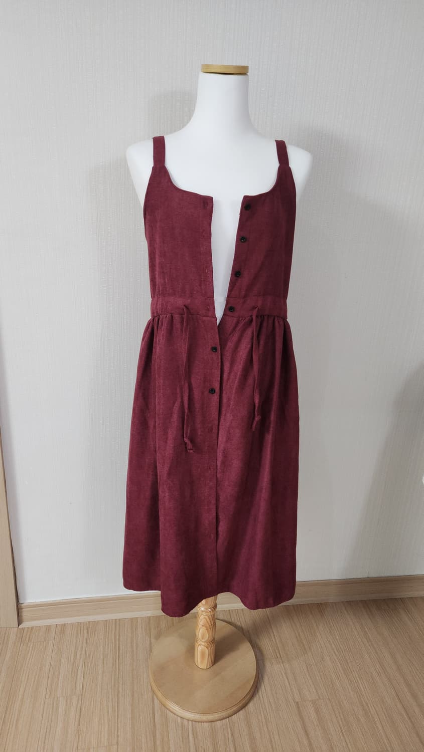 앤 버건디 원피스& 카키 반목폴라 상품이미지3