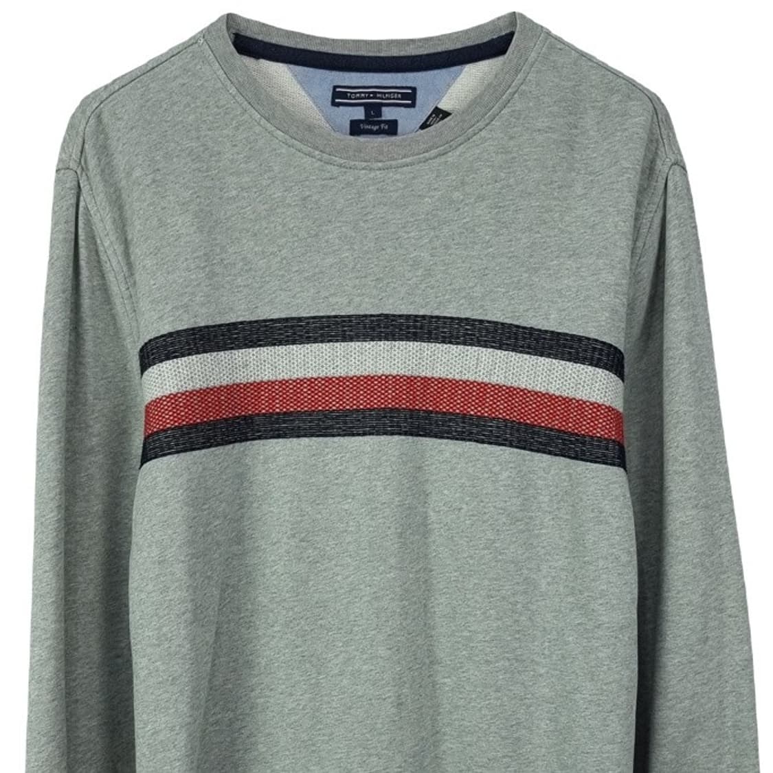 [타미힐피거] 빈티지 빅로고 맨투맨 그레이 M19262 상품이미지4