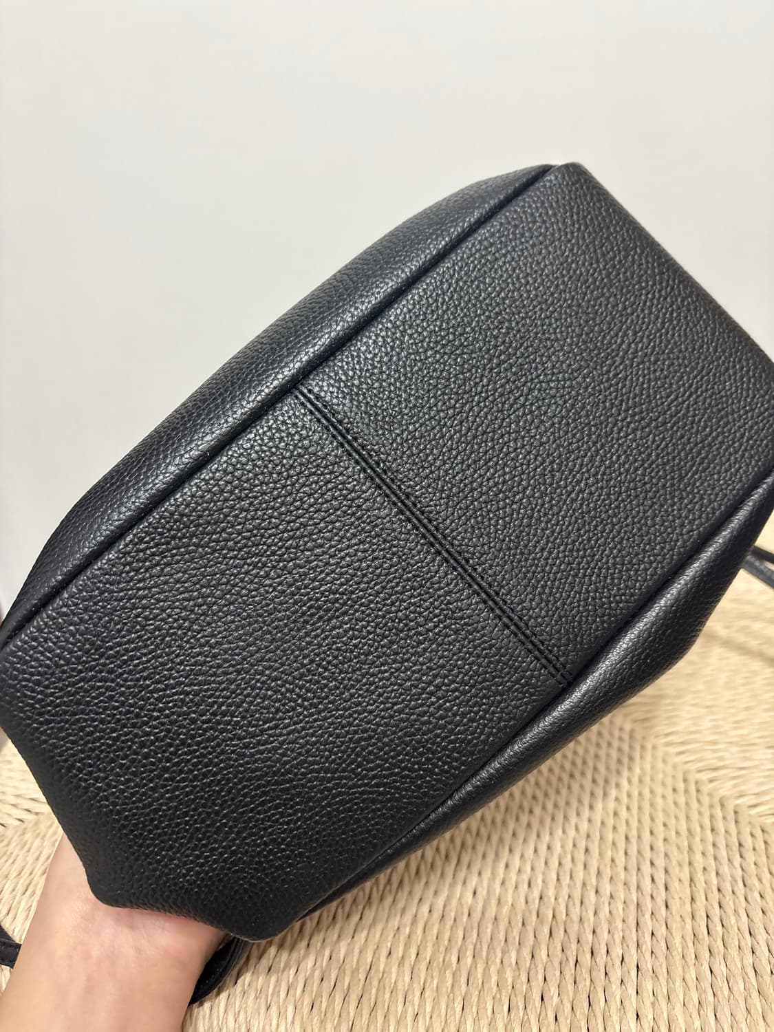 쥬바인 TRI-Bag small black 숄더 토트백 상품이미지6