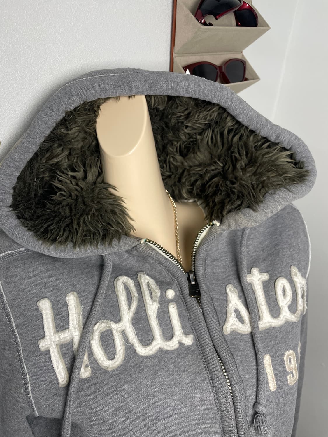 홀리스터 울프죠 남녀공용 후드집업 상품이미지4