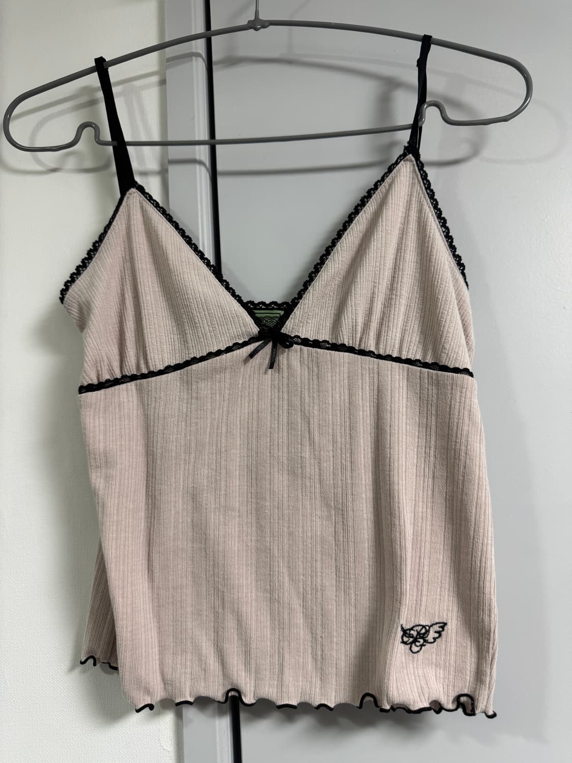 플리즈노팔로우 다니엘 리본 슬리브리스 핑크 상품이미지1