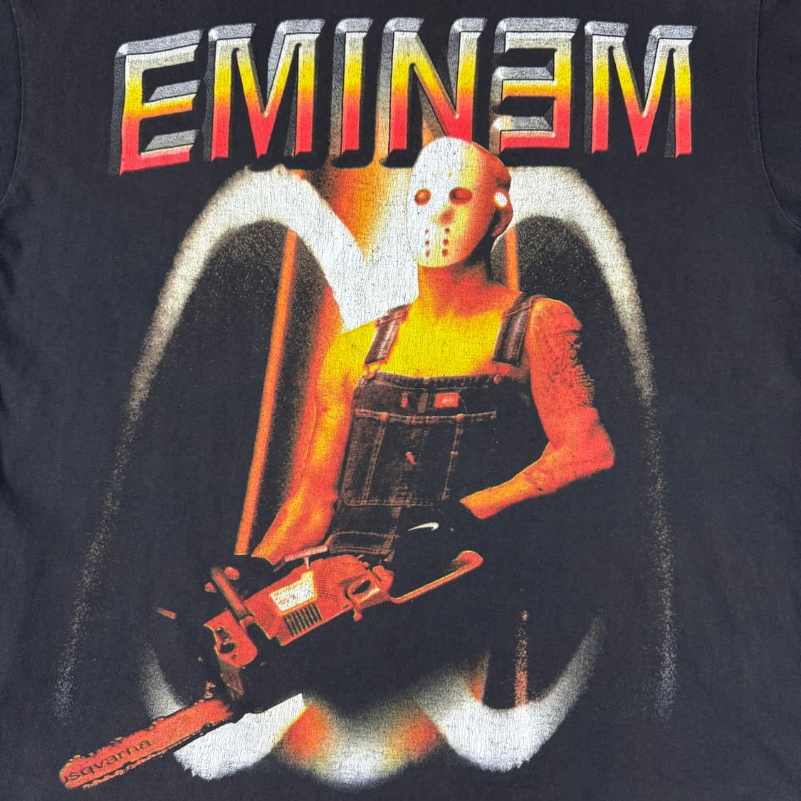 빈티지 90s 에미넴 Eminem Chainsaw Boot 티셔츠 상품이미지5