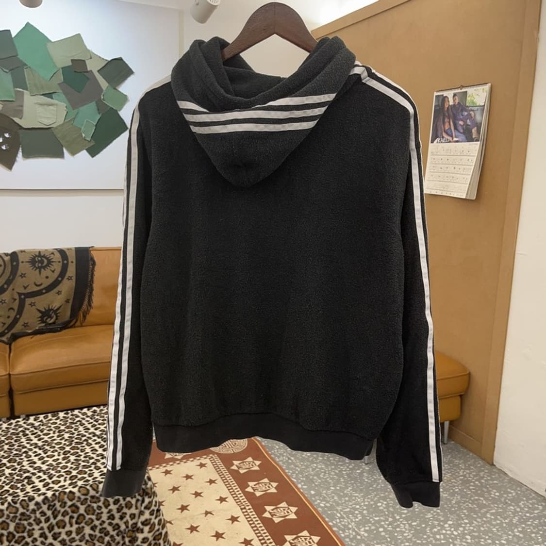 아디다스 올드스쿨 빈티지 캐주얼 후리스 후드티 L C09292 상품이미지4