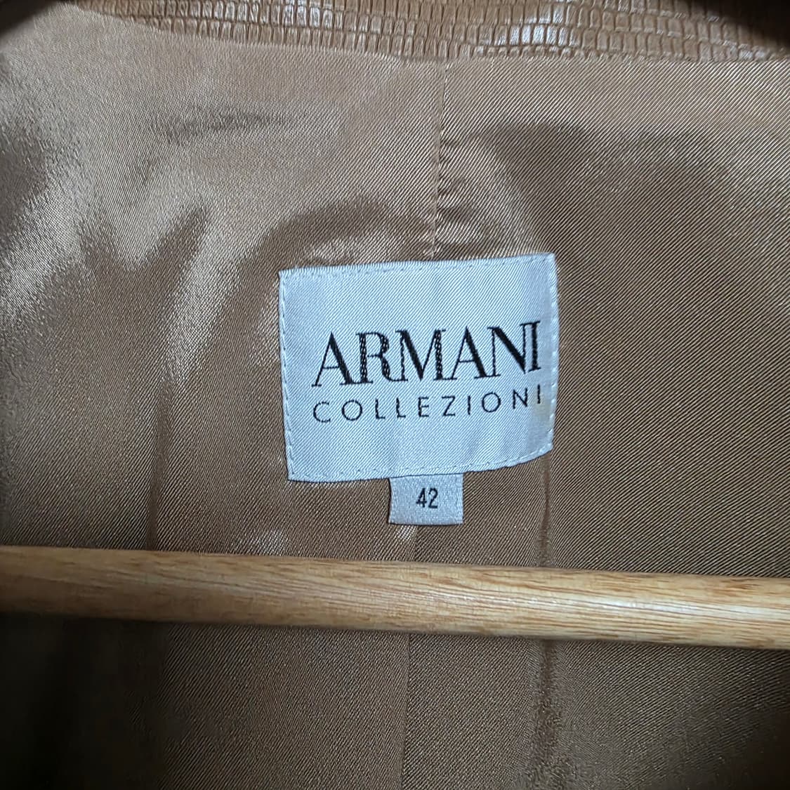 알마니 컬렉션 브라운 양가죽 자켓 상품이미지2