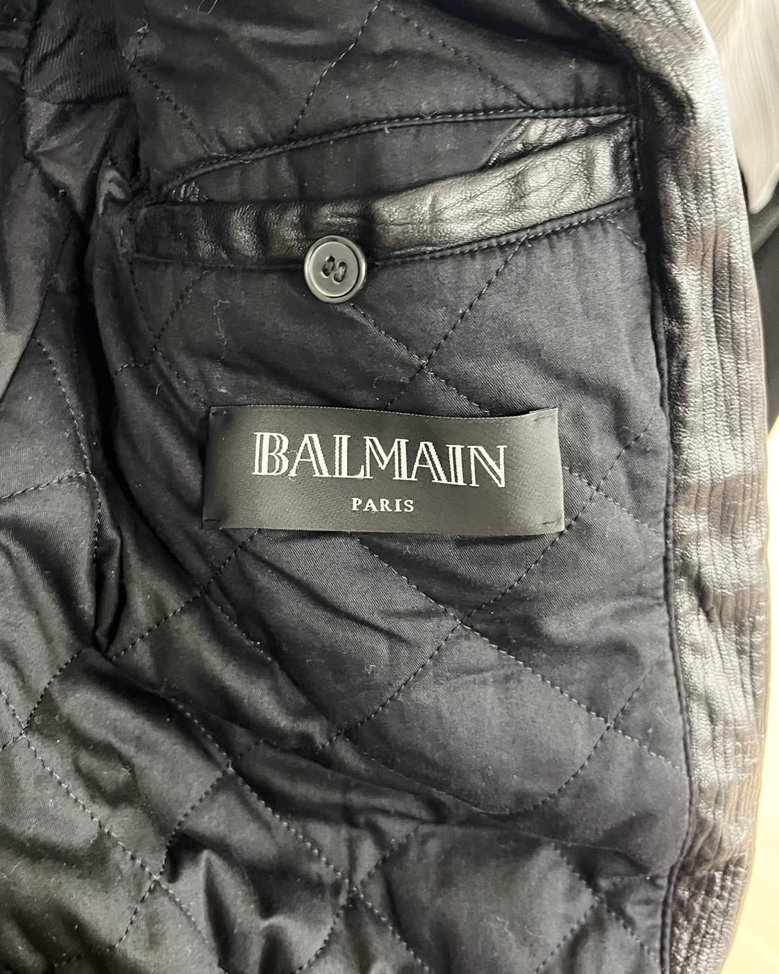 발망 블랙 램스킨 모토자켓 상품이미지7