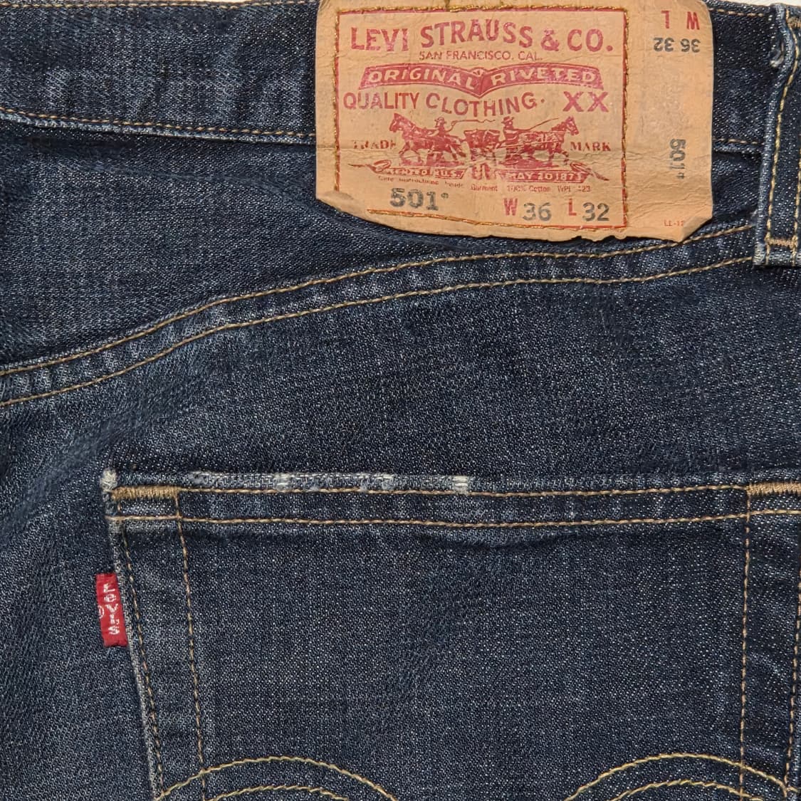 Levi's 리바이스 501 빈티지 멕시코 진청 데님 W36 상품이미지6